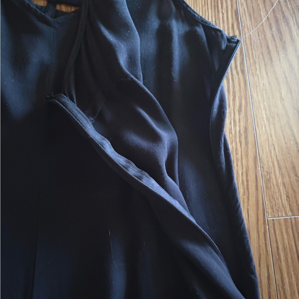 1. STATE BLACK JUMPSUIT * CLASSY * FLOWY * ASYMMETRICAL HEM * 100% RAYON - Picture 10 of 11